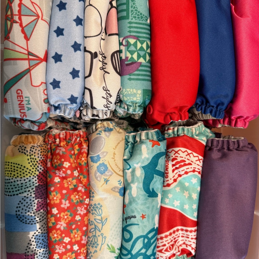 Bun genius FreeTime AIO Cloth Diaper lot with wet bag